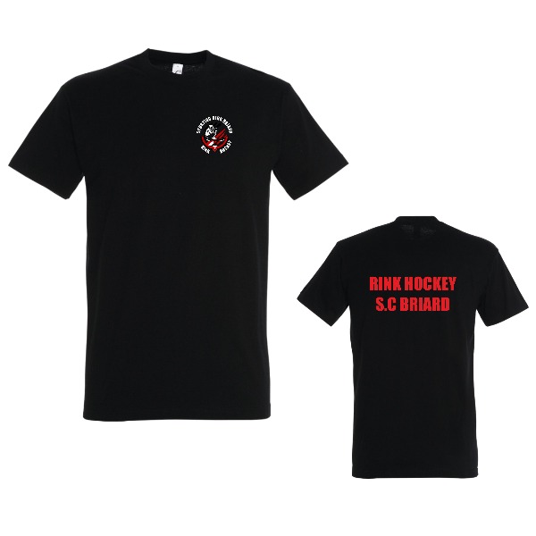 Boutique Rink Hockey - Brie Roller Sports Tee-shirt Enfant Noir (écriture Rouge) 1
