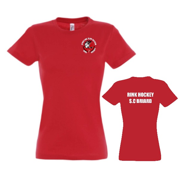 Boutique Rink Hockey - Brie Roller Sports Tee-shirt Femme Rouge 1