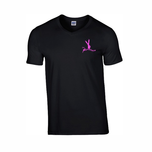 Boutique Natation Synchronisée - Les Aquarines Tee-shirt Homme Col V Noir  1