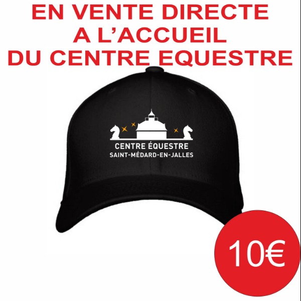 Boutique Equitation - Centre Equestre Saint Médard Casquette Mixte Noire 1